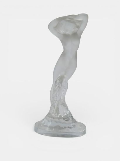 LALIQUE France 
Dancer, arms raised.
Cast...