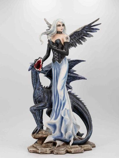 Importante de figurines féerique en résine...
