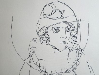 D'après Egon SCHIELE
Ida Roessler
Lithographie,...
