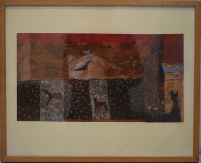 Valérie TENEZE (1961-)
Paysage animalier
Reproduction...