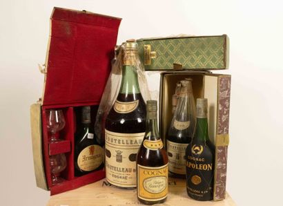 Three bottles of Boutelleau cognac (1 jeroboam,...