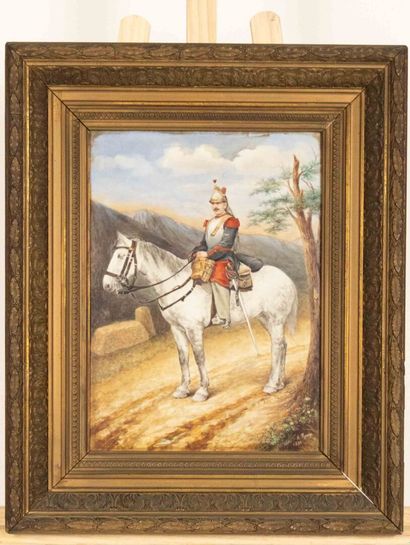 M.ROUX, 1896
Plaque rectangulaire en porcelaine...