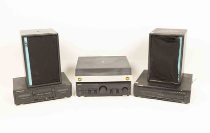 Ensemble d'éléments hi-fi : lecteur de disque...