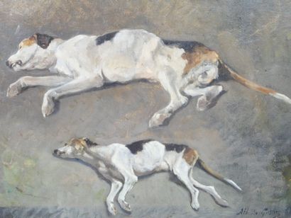 Albert DE GESNE (1834-1903)
Etude de deux...