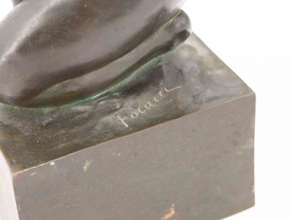 FOCACCI (20th century)
Female nude.
Bronze...