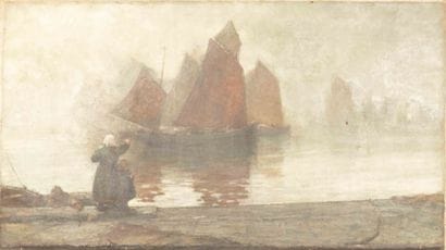 Chauncey FOSTER RYDER (1868-1949)
Le voilier...