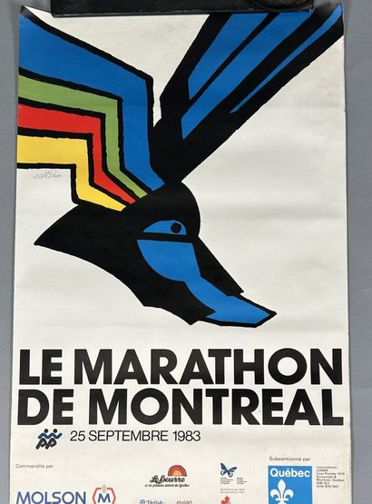 Affiche sérigraphiée. 
