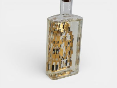 Rectangular-shaped spirit bottle with wax-closed...