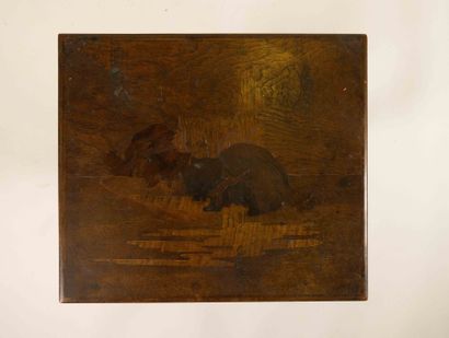 Émile GALLÉ (1846-1904)
Table gigogne à quatre...