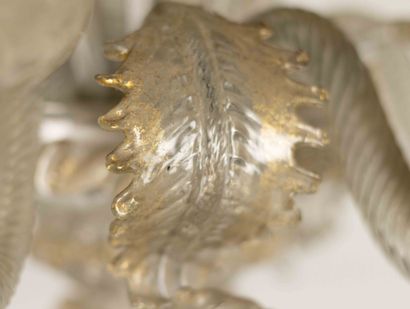Lustre à cinq bras de lumière et paire d'appliques...