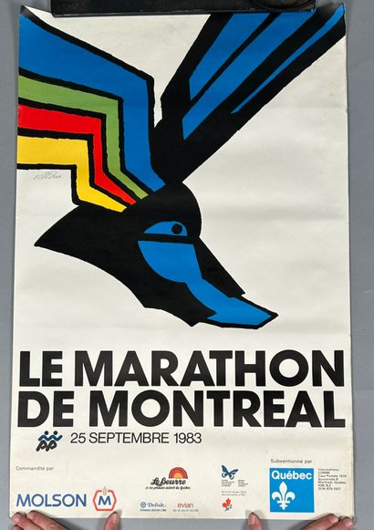 Affiche sérigraphiée. 
