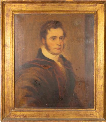 ECOLE DU XIXème siècle
Portrait d'homme à...