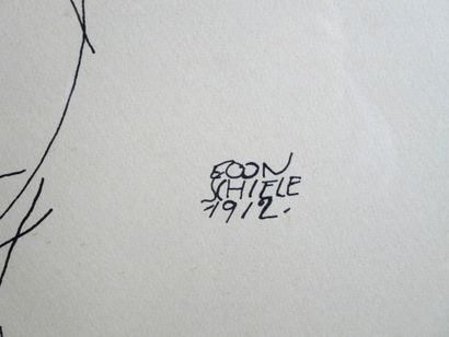 D'après Egon SCHIELE
Ida Roessler
Lithographie,...