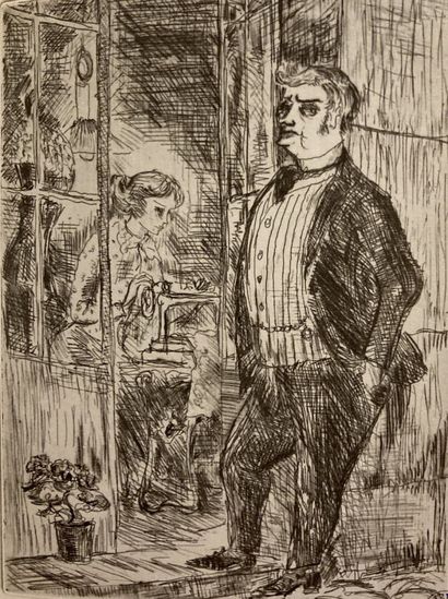 Philippe JULLIAN (1919-1977)
Devant la vitrine
Dessin...