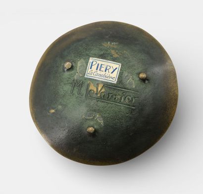 Max LE VERRIER (1891-1973)
Bronze bowl with...