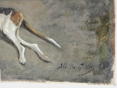 Albert DE GESNE (1834-1903)
Etude de deux...