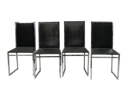 Willy RIZZO (1922-2013)
Ensemble de 8 chaises...