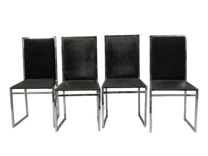 Willy RIZZO (1922-2013)
Ensemble de 8 chaises...