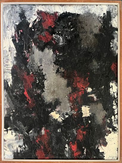 BRUNO PULGA (1922-1992) 
Testa in grigio,...