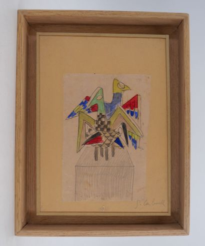 Guidette CARBONELL (1915-2008)
Travail préparatoire
Dessin...