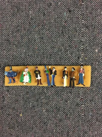 BEATLES : Yellow Submarine - 8 metal figurines,...