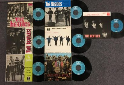 BEATLES : 7 x 7'', Spain, ODEON, Blue label,...