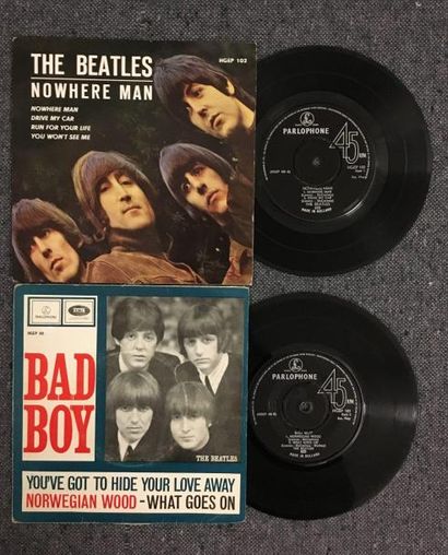 BEATLES : 2 x 7 '' Bad Boy, PARLOPHONE HGEP101,...