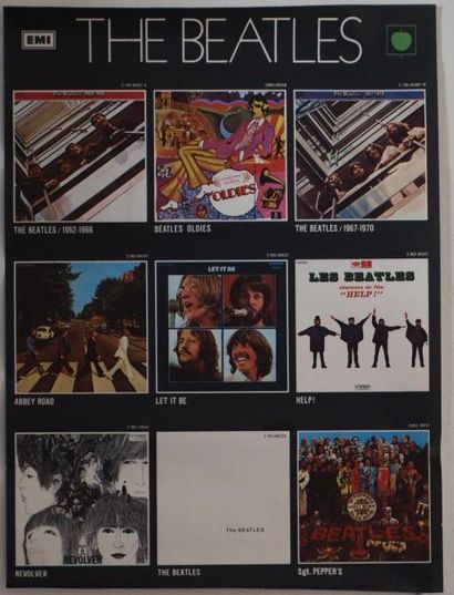 THE BEATLES : Poster, promo France, 40 x...