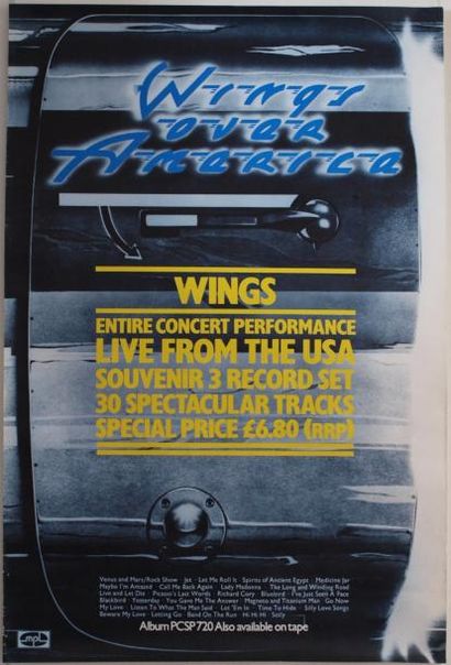 WINGS : Over America Live From USA, poster,...