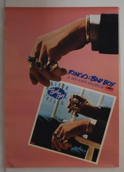 RINGO STARR : Bad Boy , promo poster POLYDOR,...