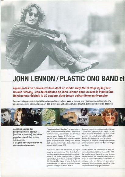 France John Lennon Plastic Ono Band & Double...