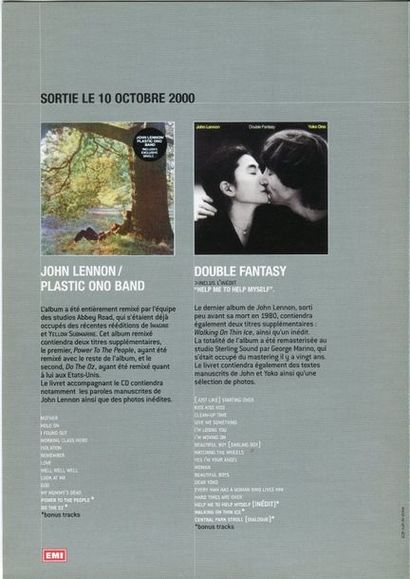 France John Lennon Plastic Ono Band & Double...