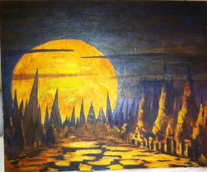 *Tableau composition contemporaine