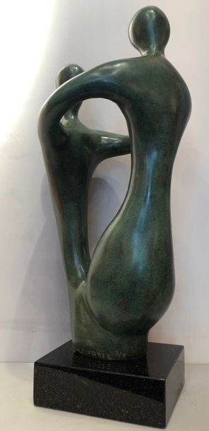 ALVAREZ Xavier ( 1949 ) Tango.

Bronze à...