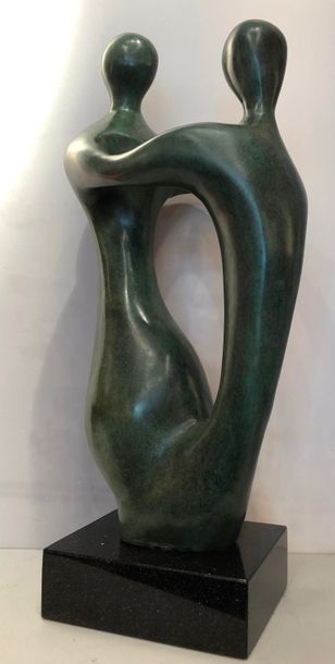 ALVAREZ Xavier ( 1949 ) Tango.

Bronze à...