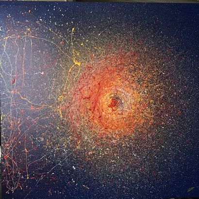 LAYANI Ph. CREPUSCULE acrylique sur toile,...
