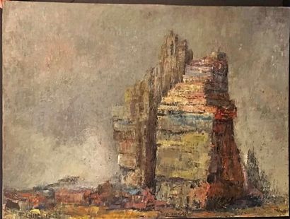 Gisselbrecht, Huile sur toile, patsage aux...