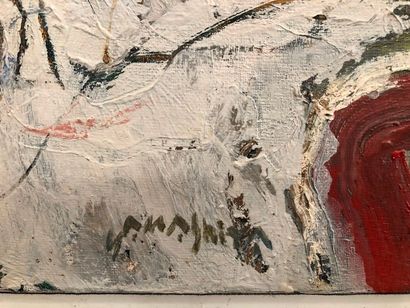 YAMASHITA Junji ( 1940 ) Santorin.

Huile...