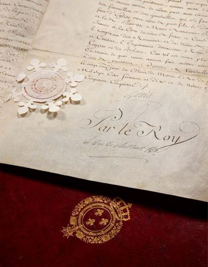 LOUIS XV (1710-1774) Roi de France
P.S. «Louis»...