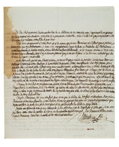 MIRABEAU Honoré-Gabriel de Riquetti, comte...