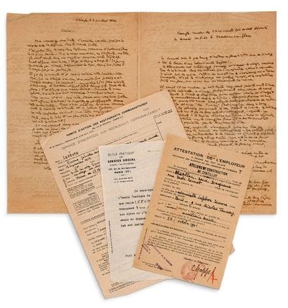 ORADOUR-SUR-GLANE.
MANUSCRIT autographe avec...