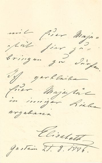 ELISABETH (1837-1898) dite Sissi, Impératrice...