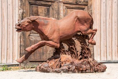 Cheval au galop. Par GALLIARD SANSONETTI...