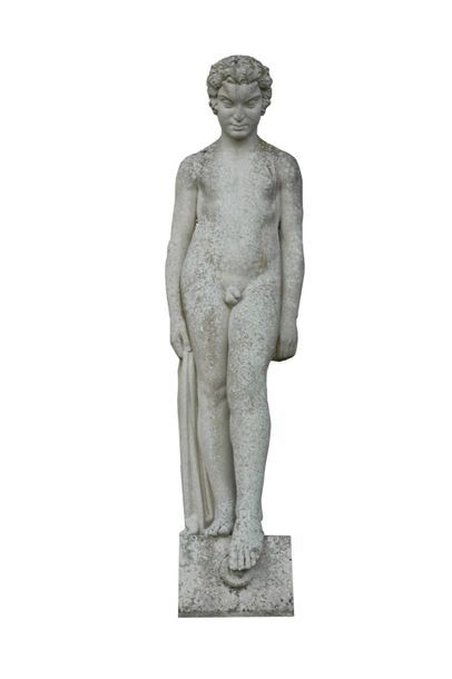 Statue d'un Faune en pierre dans le goût...