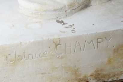 Zouave, importante sculpture d'atelier en...
