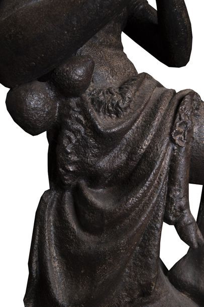Rare statue en fonte à  l'image de Daphnis...