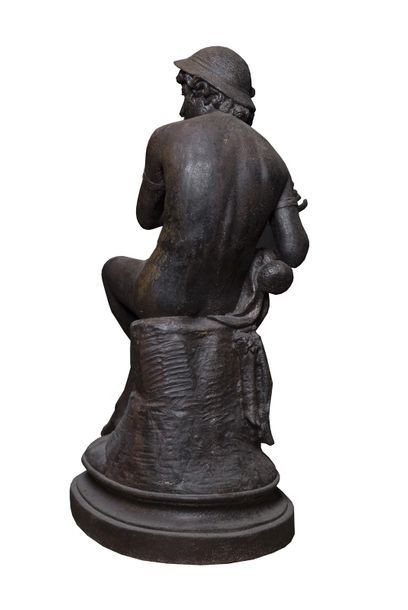 Rare statue en fonte à  l'image de Daphnis...