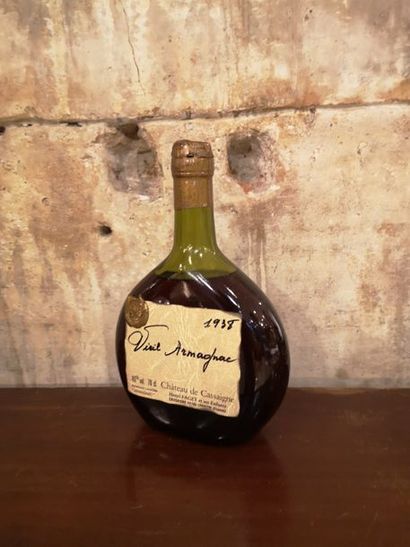 1 bouteille VIEIL ARMAGNAC CHÂTEAU DE CASSAIGNE...