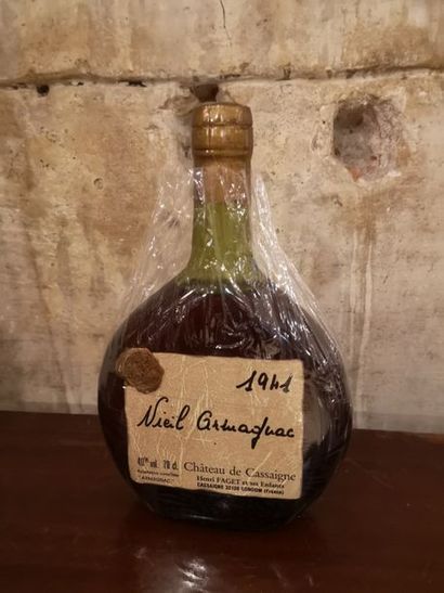 1 bouteille VIEIL ARMAGNAC CHÂTEAU DE CASSAIGNE...