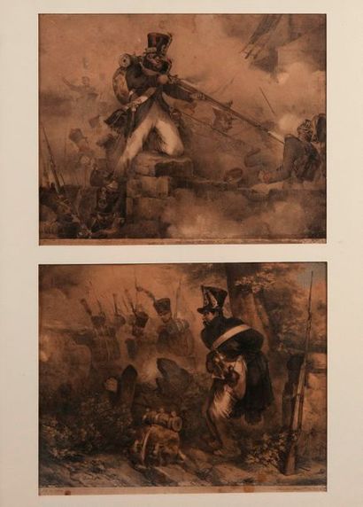 D’après Nicolas-Toussaint CHARLET (1752-1845).

Grognards

Deux...